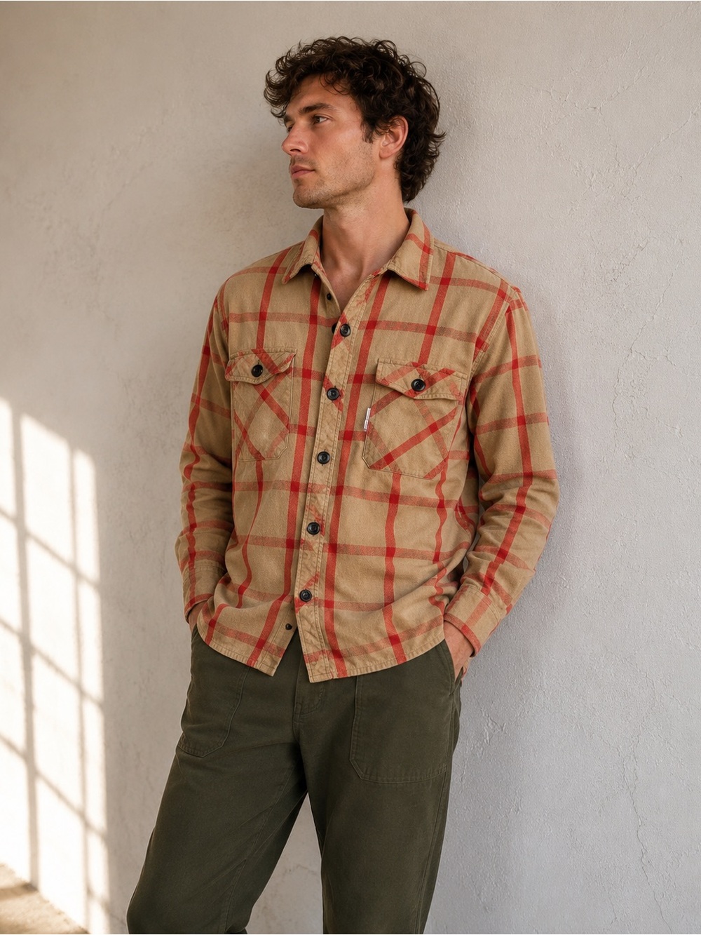 Topo Designs Plaid Utility Overshirt Gorpcore Workwear Heritage Flannel Sz M